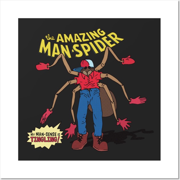 The Amazing Man-Spider Wall Art by TheTofuCube